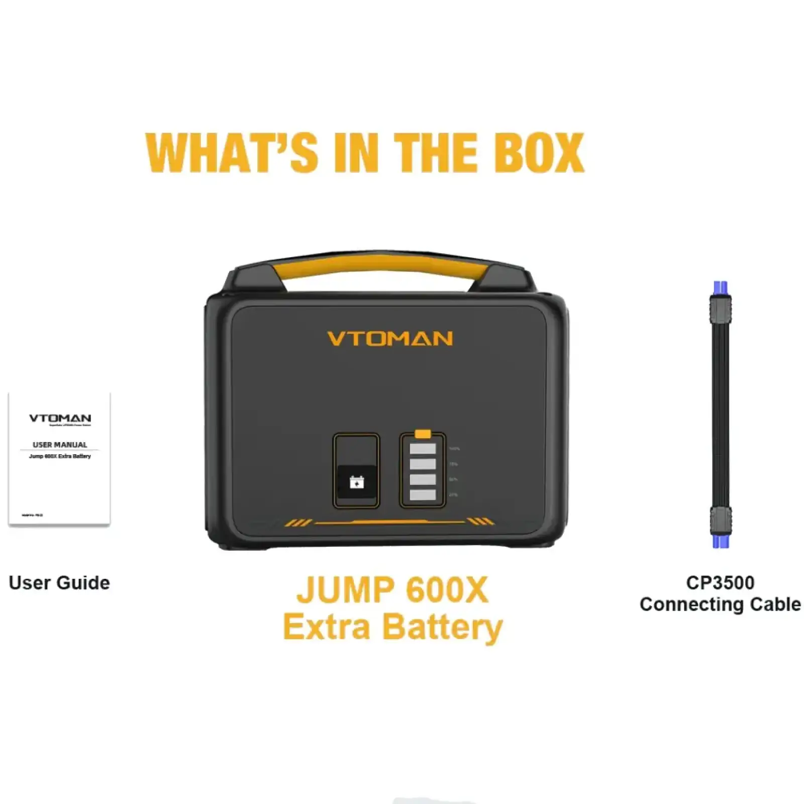 Батарея до зарядної станції Vtoman серії Jump 600X PB-23 640 Вт/г (Jump 600X Extra Battery) UA