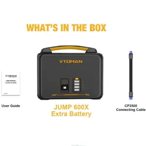 Батарея до зарядної станції Vtoman серії Jump 600X PB-23 640 Вт/г (Jump 600X Extra Battery) UA