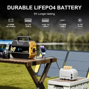 Зарядна станція Vtoman FlashSpeed 300 (230 Вт/г) 300W, DC/PD In, MPPT, LiFePo4 UA