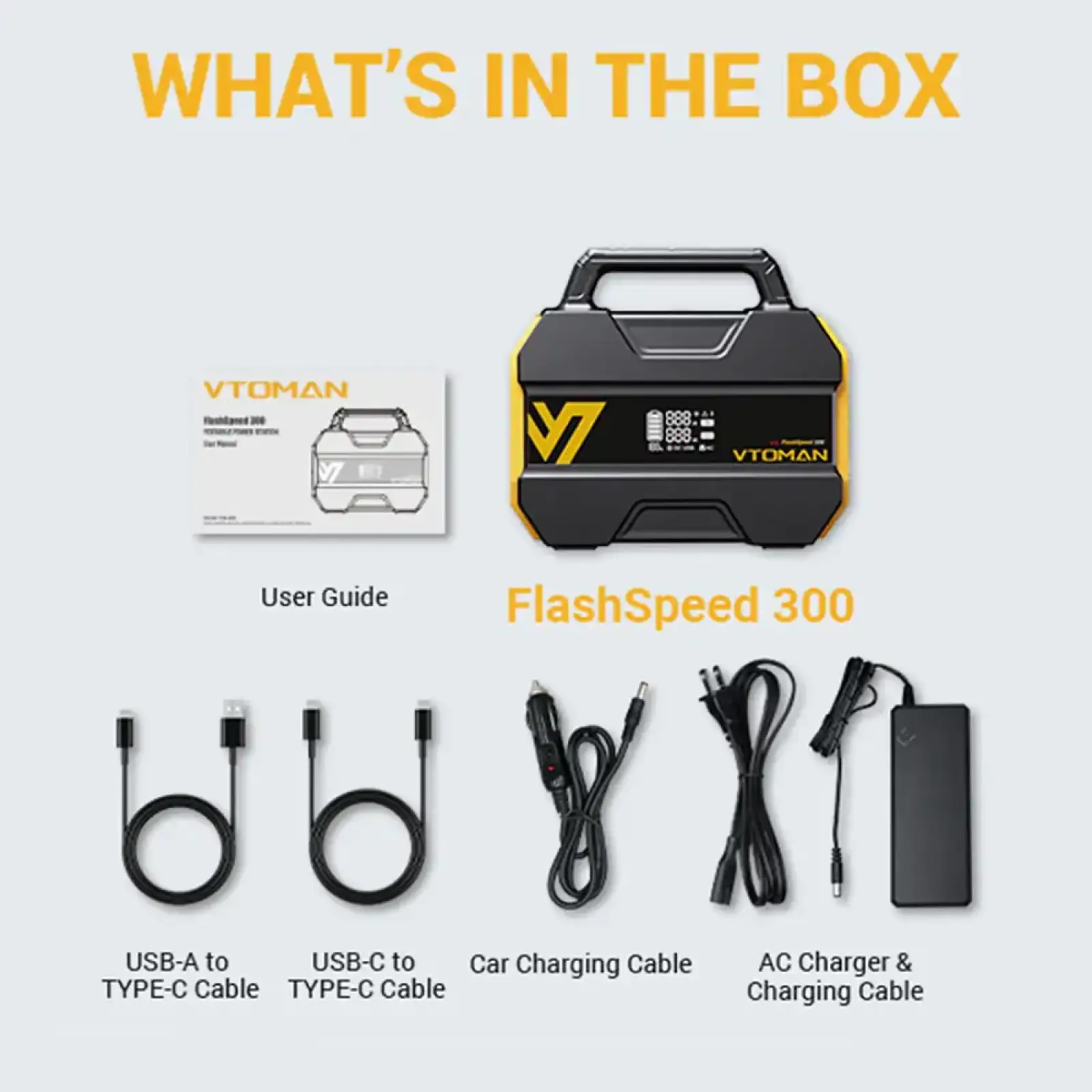 Зарядна станція Vtoman FlashSpeed 300 (230 Вт/г) 300W, DC/PD In, MPPT, LiFePo4 UA