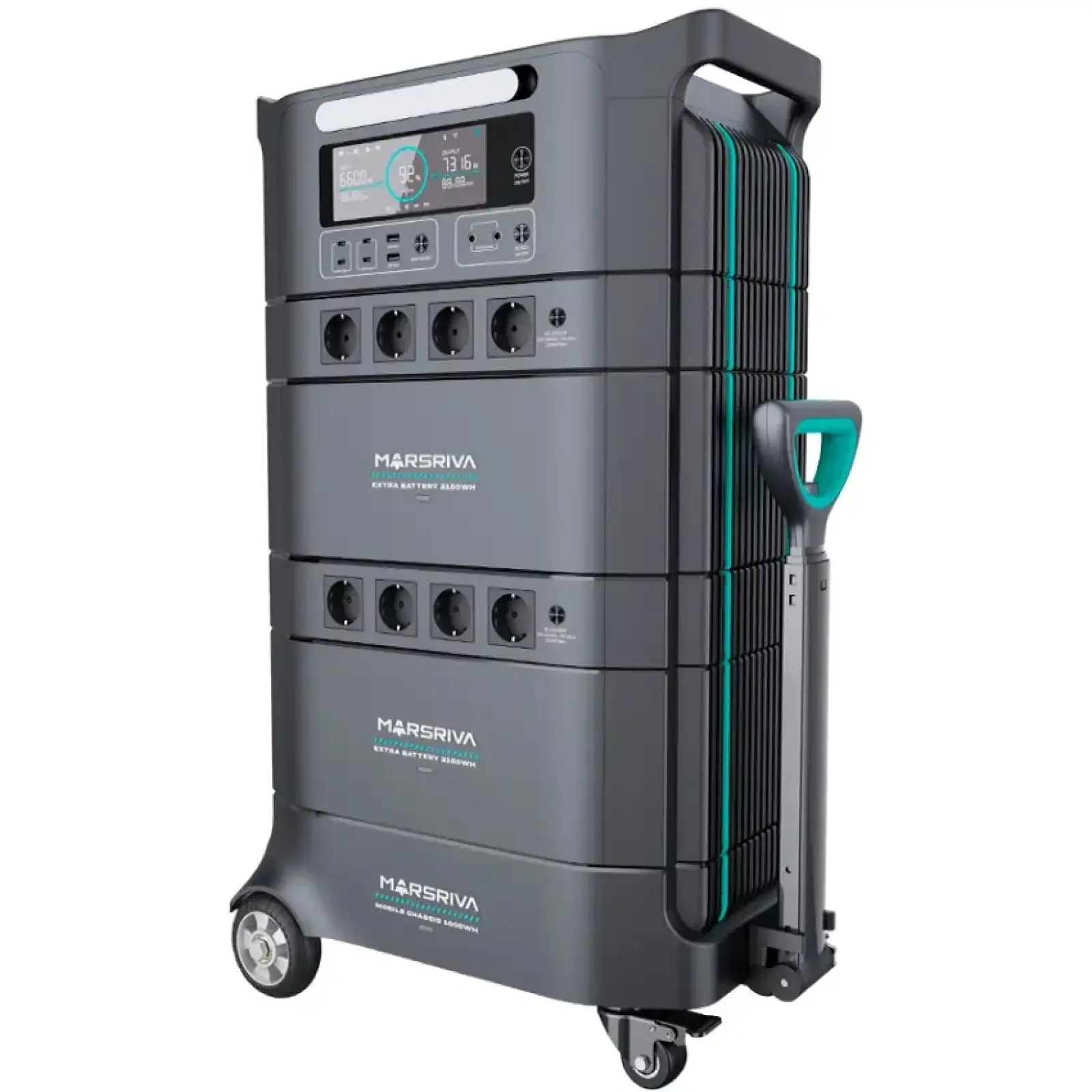 Інвертор Marsriva HES 2200Вт, 4xAC, LiFePO4 (H1500_MARSRIVA) UA