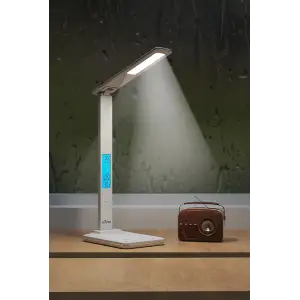 LED лампа настільна Media-Tech LEDITOU MT222, 4W 6500K, 15W QI з вбудованим WRL, біла UA