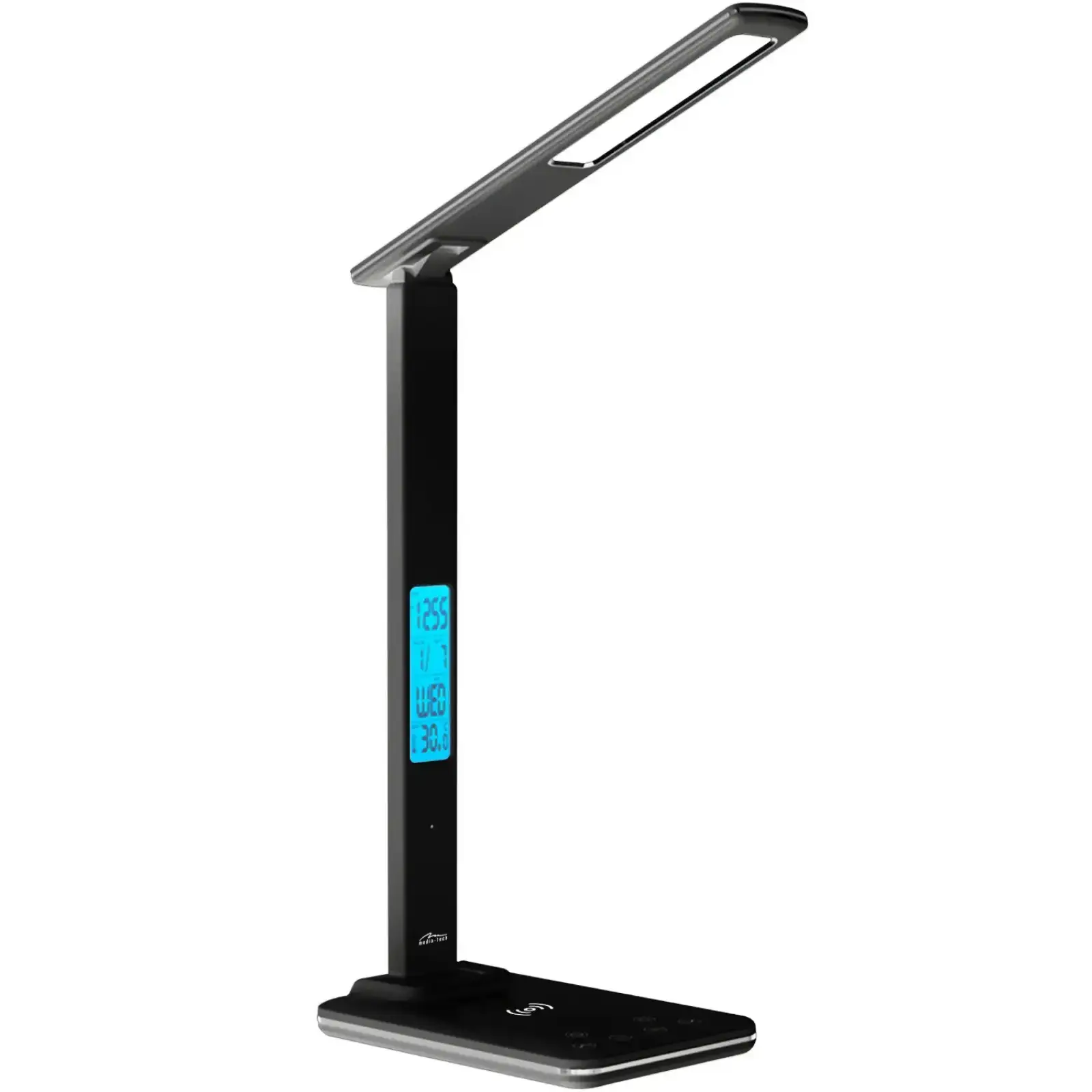 LED лампа настільна Media-Tech LEDITOU MT222K, 4W 6500K, 15W QI з вбудованим WRL, чорна UA