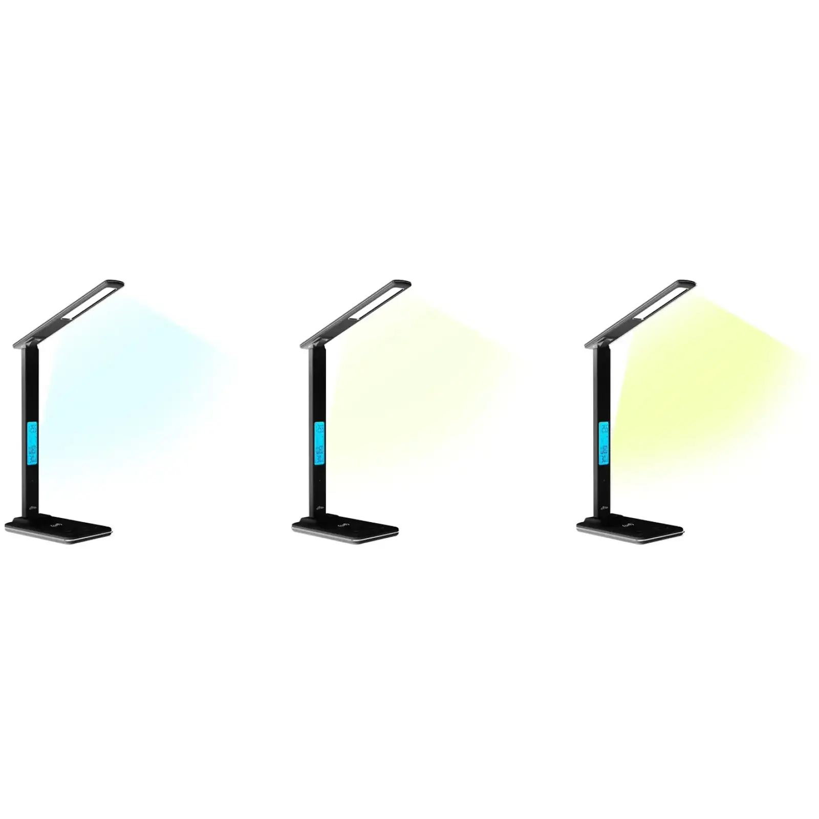 LED лампа настільна Media-Tech LEDITOU MT222K, 4W 6500K, 15W QI з вбудованим WRL, чорна UA