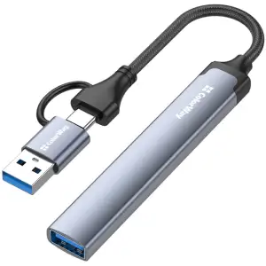 Хаб USB СolorWay USB-A/USB-C 4-в-1 USB2.0х2/USB3.0/USB-C2.0 (CW-HUB06) UA