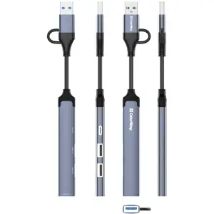 Хаб USB СolorWay USB-A/USB-C 4-в-1 USB2.0х2/USB3.0/USB-C2.0 (CW-HUB06) UA