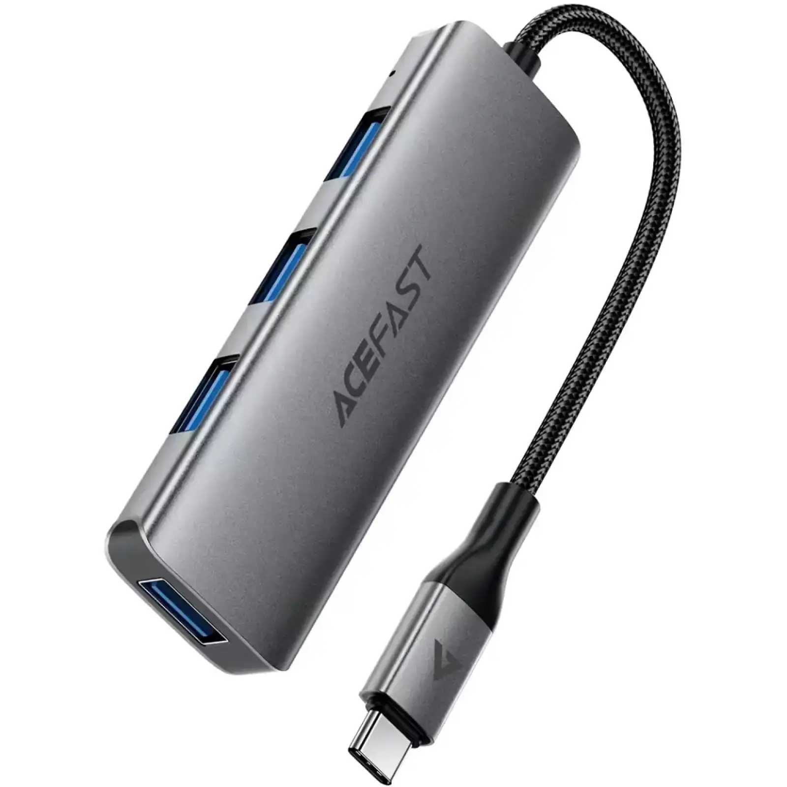 Хаб USB 3.0 -> 4xUSB-A 3.0, 1м, Black J15 Acefast (6974316285908) UA