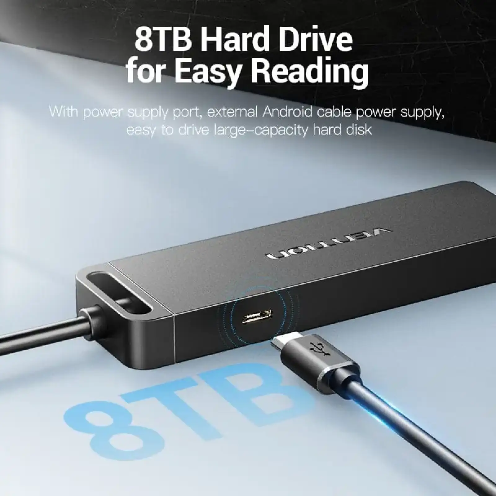 Хаб USB 2.0 -> 4xUSB 2.0, 0.15м, Black Vention (CHMBB) UA