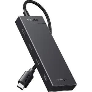 Хаб USB 3.2 Type-C -> 4хUSB-C 3.2 Gen2 10Gbps Black CM806 Ugreen (35584) UA