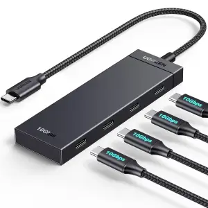 Хаб USB 3.2 Type-C -> 4хUSB-C 3.2 Gen2 10Gbps Black CM806 Ugreen (35584) UA