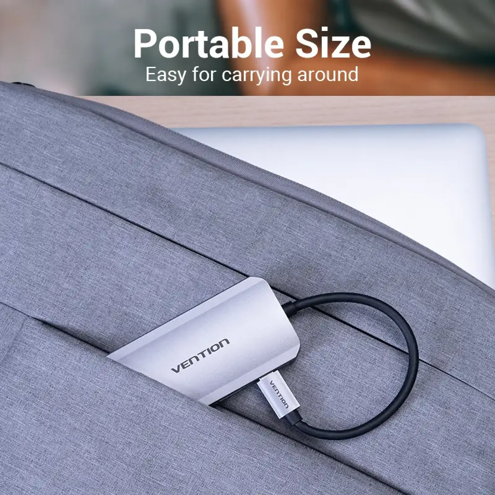 Хаб USB 3.1 Type-C -> 4хUSB 3.0/ Type-C PD 100W 5-in-1 Vention (TNBHB) UA