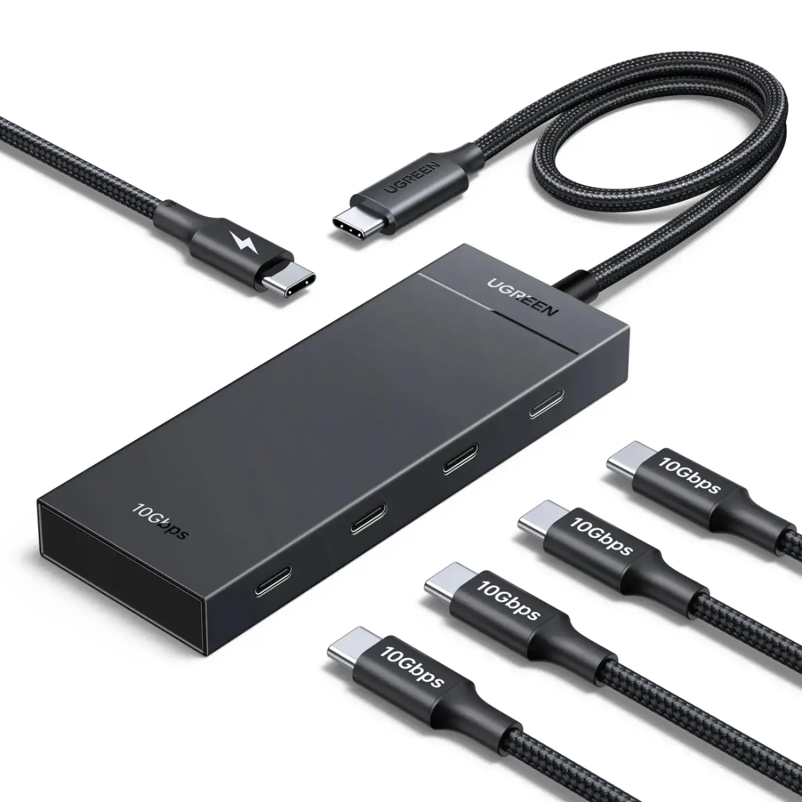 Хаб USB 3.2 Type-C -> 4хUSB-C 3.2 Gen2 10Gbps PD 100W Black CM806 Ugreen (55334) UA