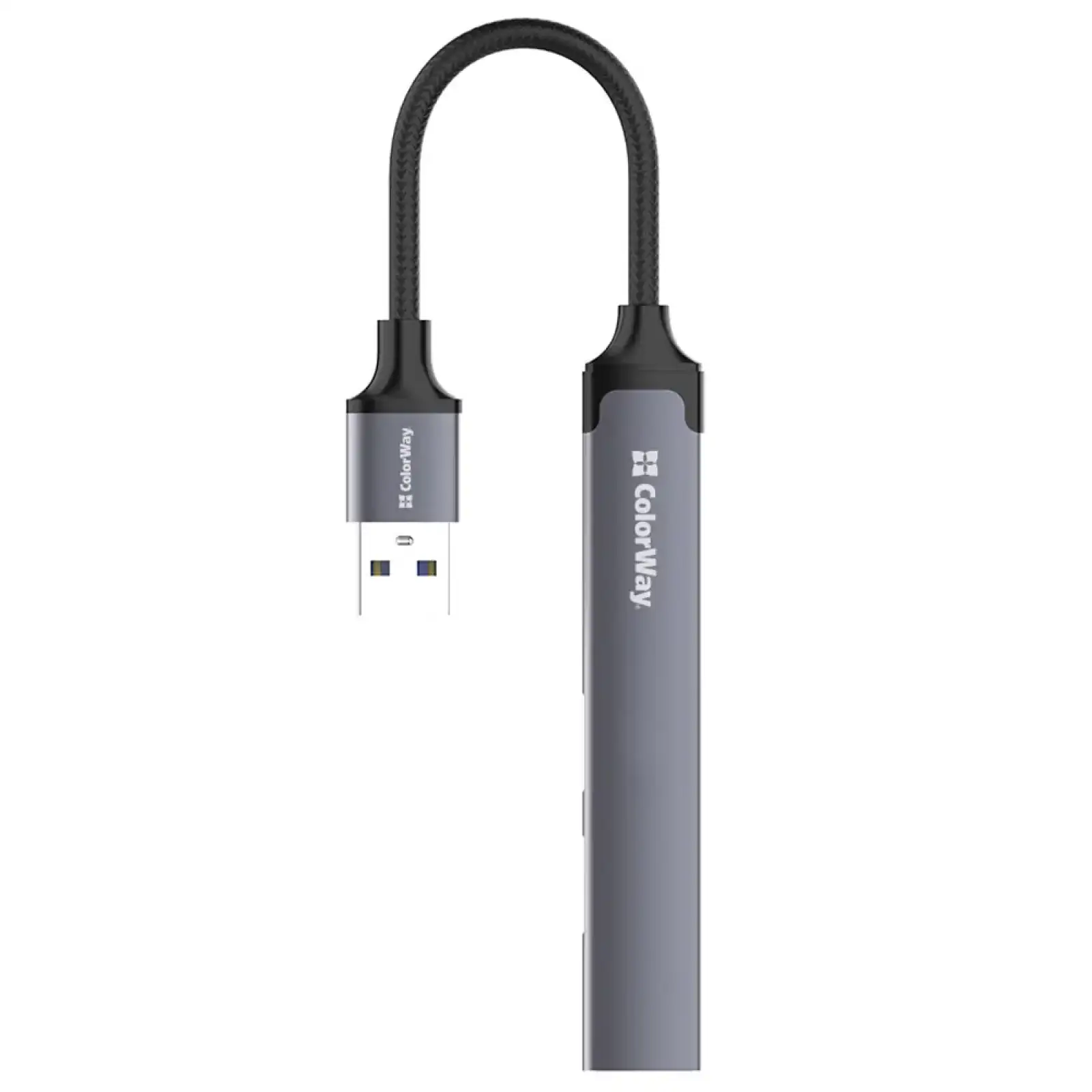 Хаб USB 3.0 -> 2xUSB 2.0+1xUSB 3.0+1xUSB-C Grey ColorWay (CW-HUB05) UA