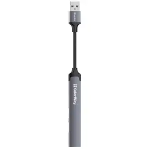 Хаб USB 3.0 -> 2xUSB 2.0+1xUSB 3.0+1xUSB-C Grey ColorWay (CW-HUB05) UA