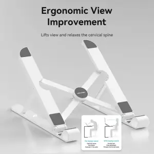 Підставка для ноутбука Laptop X-type Stand White ABS 83-170мм Vention (KDNW0) UA