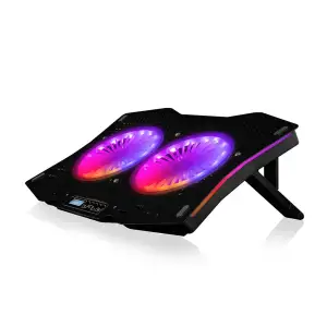 Підставка для ноутбука Modecom SILENT FAN MC-CF18 RGB (PL-MC-CF-18-RGB) UA