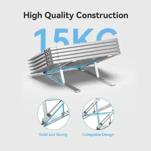 Підставка для ноутбука Laptop X-type Stand Silver Aluminum Alloy Vention (KDMI0) UA