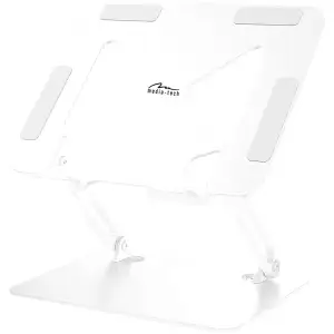 Підставка для ноутбука Laptop Stand 10-17" Aluminum Alloy Media-Tech біла (MT2661W) UA