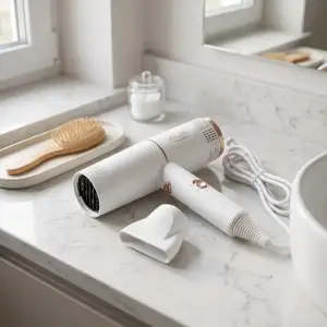 Фен Adler AD 2278 white 1400Вт/ 2 швидкості/ хол.обдув/ темп.режимів-2/іонізація/ насадки - 1 шт. (AD2278W) UA