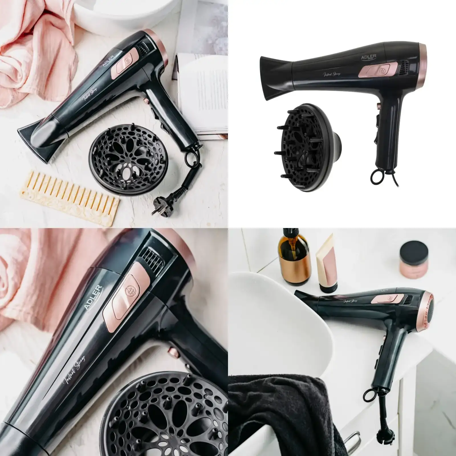 Фен Adler AD 2283 black (AD2283B) UA