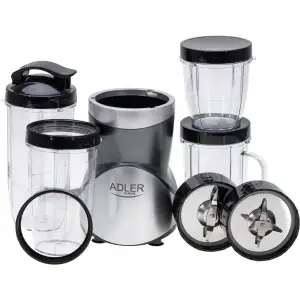 Фітнес-блендер Adler AD 4084 500Вт/ Pulse/ 4 скляні пляшки 700мл, 2x500мл, 300мл (AD4084) UA