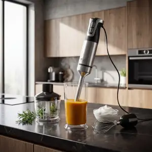 Блендер Adler AD 4627 grey ручний/ 1800Вт/ 20 швидк./ TURBO/ чаша для змішування 600мл (AD4627G) UA