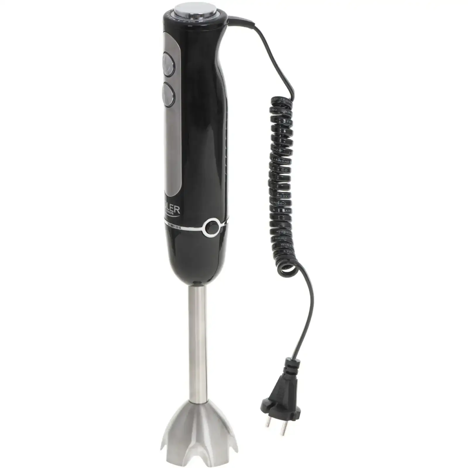 Блендер Adler AD 4625 black ручний/ 1500Вт/ 5 швидк./ без чаші/ Turbo/ чорний (AD4625B) UA