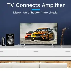 Кабель AUX Audio TRS - RCAx2 M/M 5.0м, PVC, Aluminum alloy, Gold-Plated, чорний, Vention (BCFBJ) UA