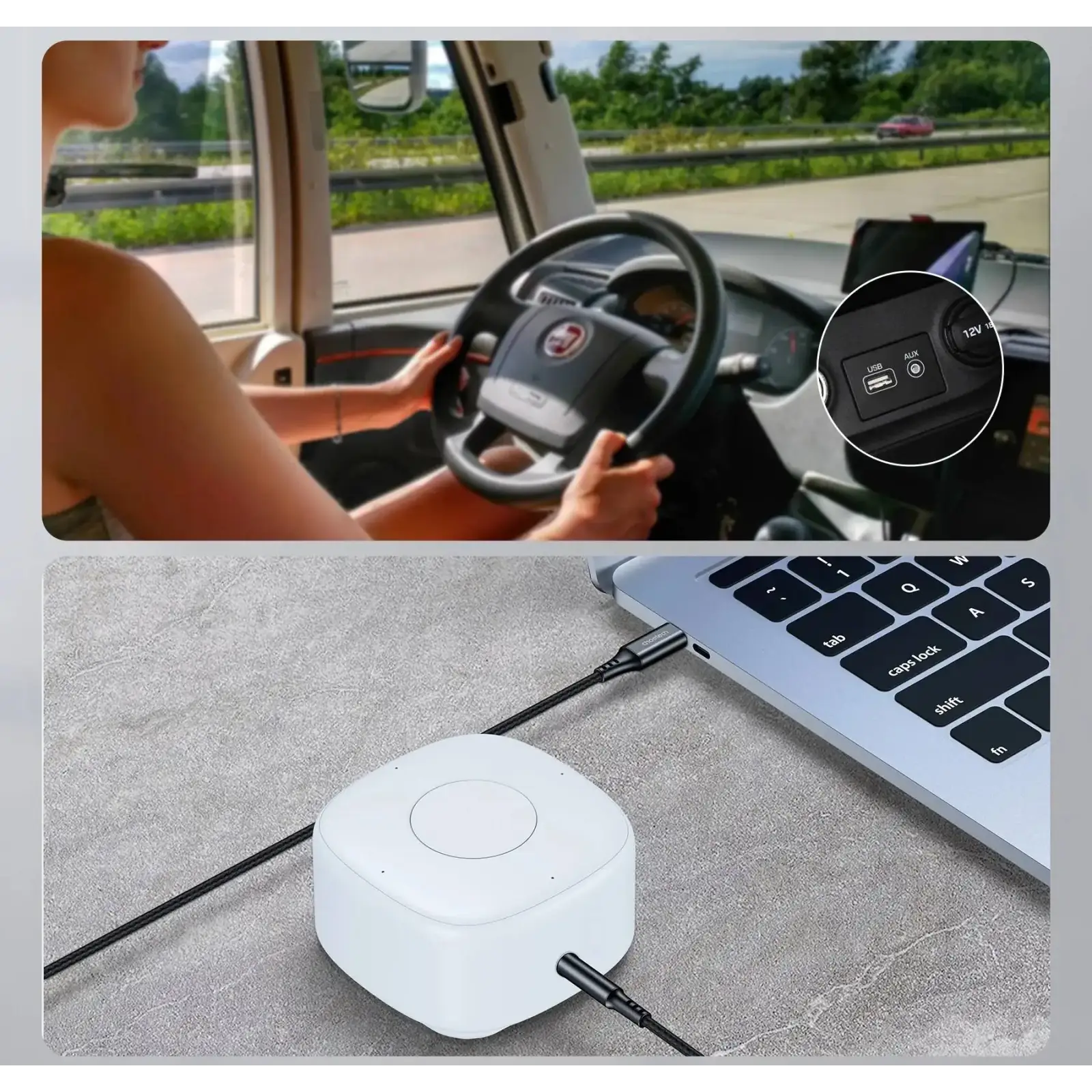 Кабель AUX Type-C - TRS Audio M/M 1.0 м DAC Chip 96kHz, чорний Choetech (AUX006) UA