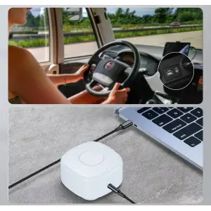 Кабель AUX Type-C - TRS Audio M/M 1.0 м DAC Chip 96kHz, чорний Choetech (AUX006) UA