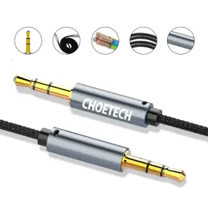 Кабель AUX - TRS Audio 3.5мм M/M 1,2м Choetech (AUX002) UA