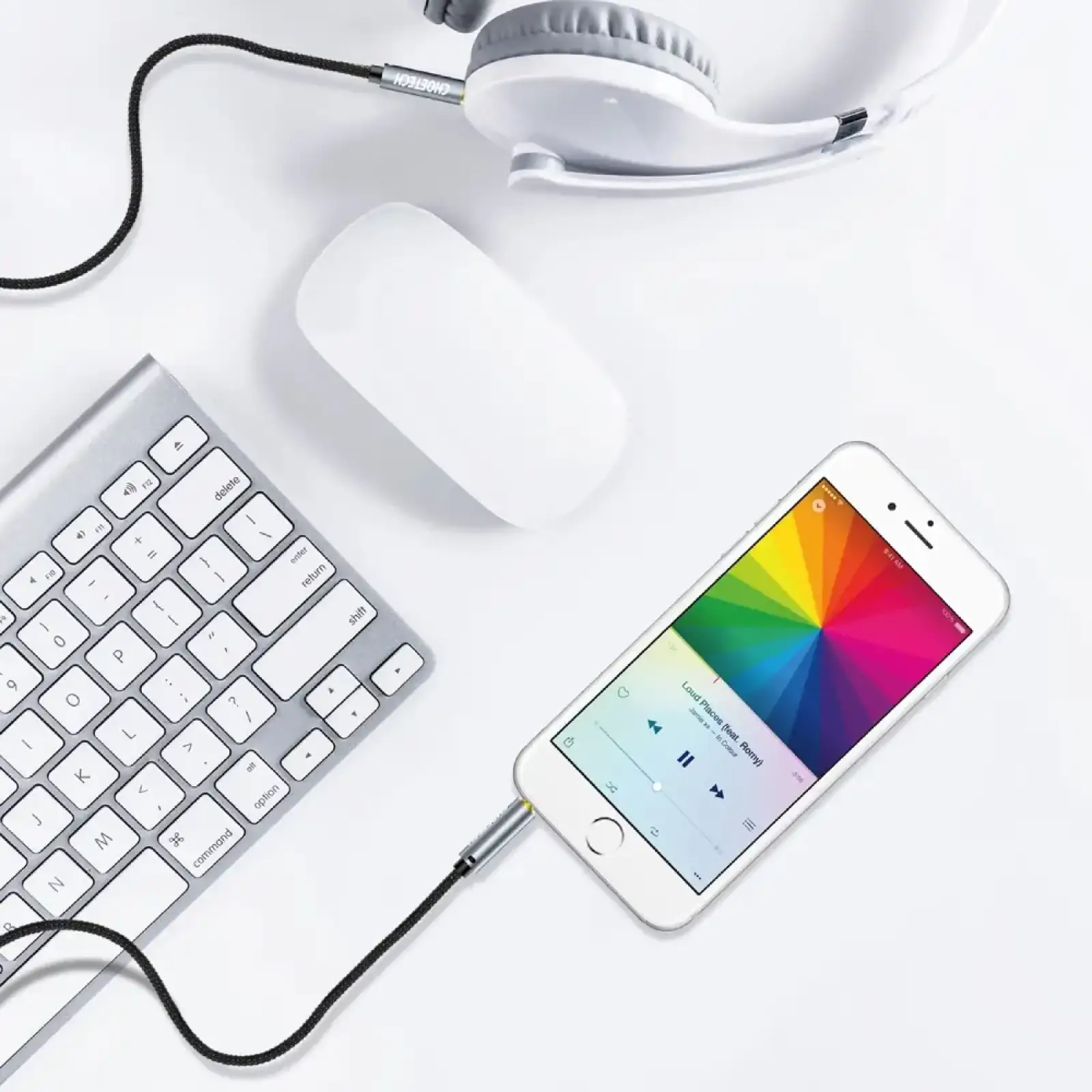 Кабель AUX - TRS Audio 3.5мм M/M 1,2м Choetech (AUX002) UA