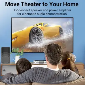 Кабель Audio оптичний Toslink M/M - S/PDIF, 1м, Dolby Digital 5.1, обплетення, сірий Vention (BAVHF) UA