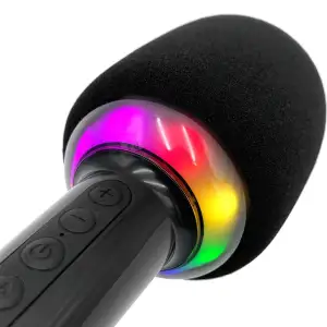 Мiкрофон Media-Tech Karaoke IDOL, Wireless, Bluetooth колонка, RGB, чорний (MT399) UA