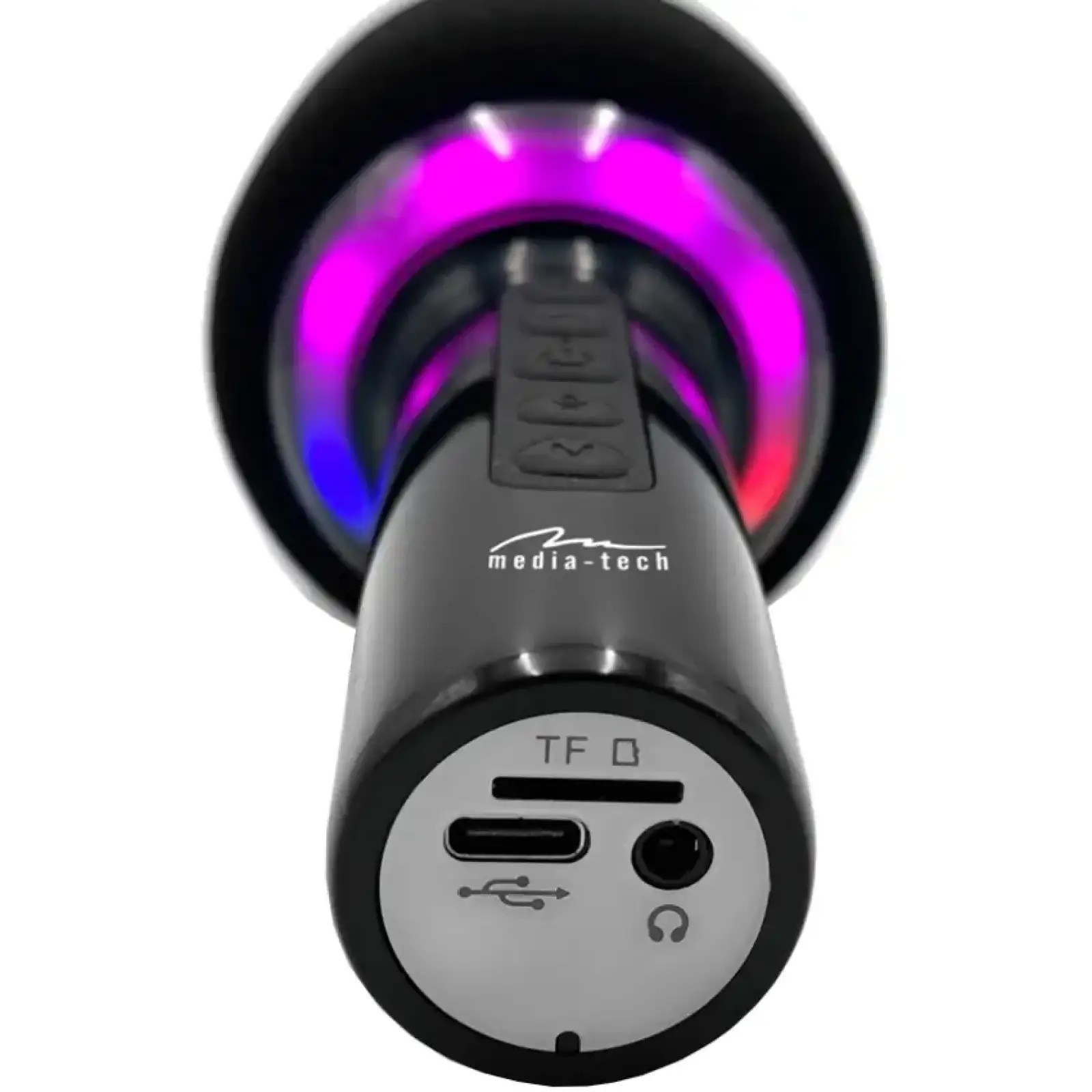 Мiкрофон Media-Tech Karaoke IDOL, Wireless, Bluetooth колонка, RGB, чорний (MT399) UA