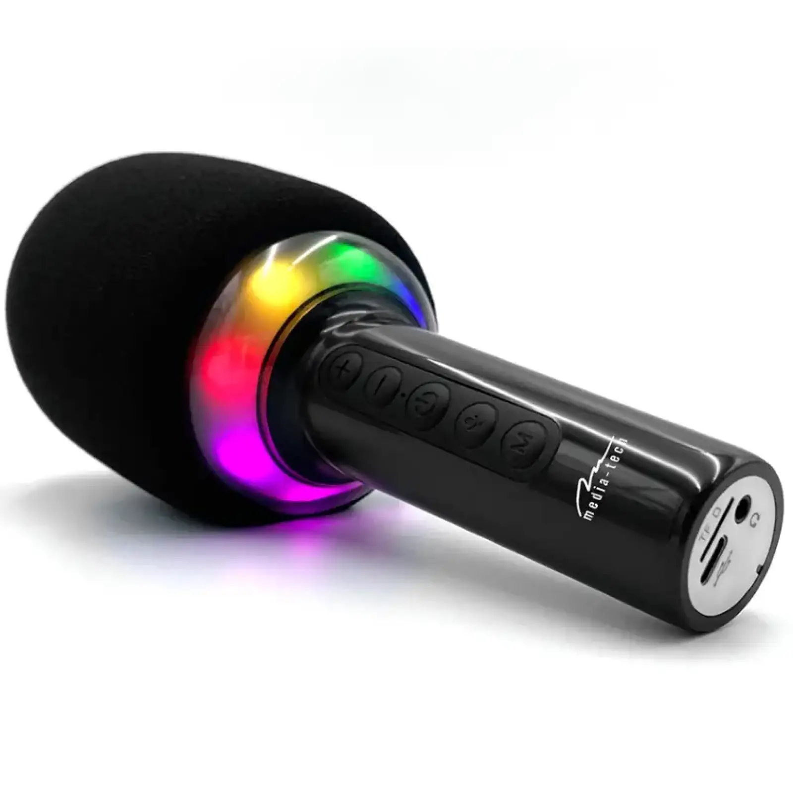 Мiкрофон Media-Tech Karaoke IDOL, Wireless, Bluetooth колонка, RGB, чорний (MT399) UA