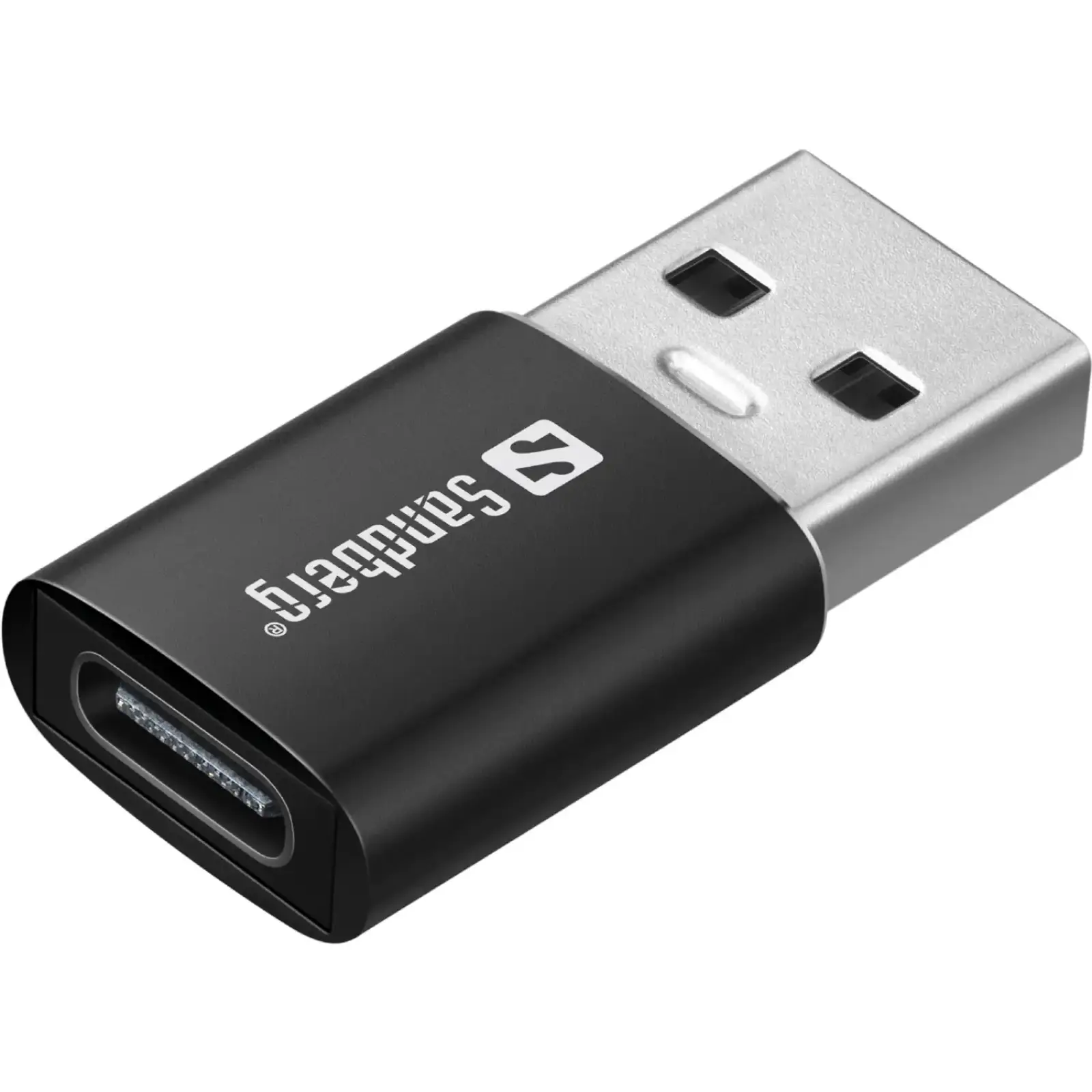 Мікрофон петличний Sandberg Streamer USB Clip USB-A/USB-C, провідний, кабель 3м, чорний (126-40) UA