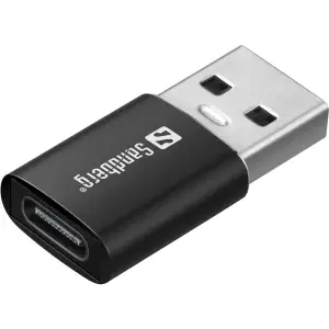 Мікрофон петличний Sandberg Streamer USB Clip USB-A/USB-C, провідний, кабель 3м, чорний (126-40) UA