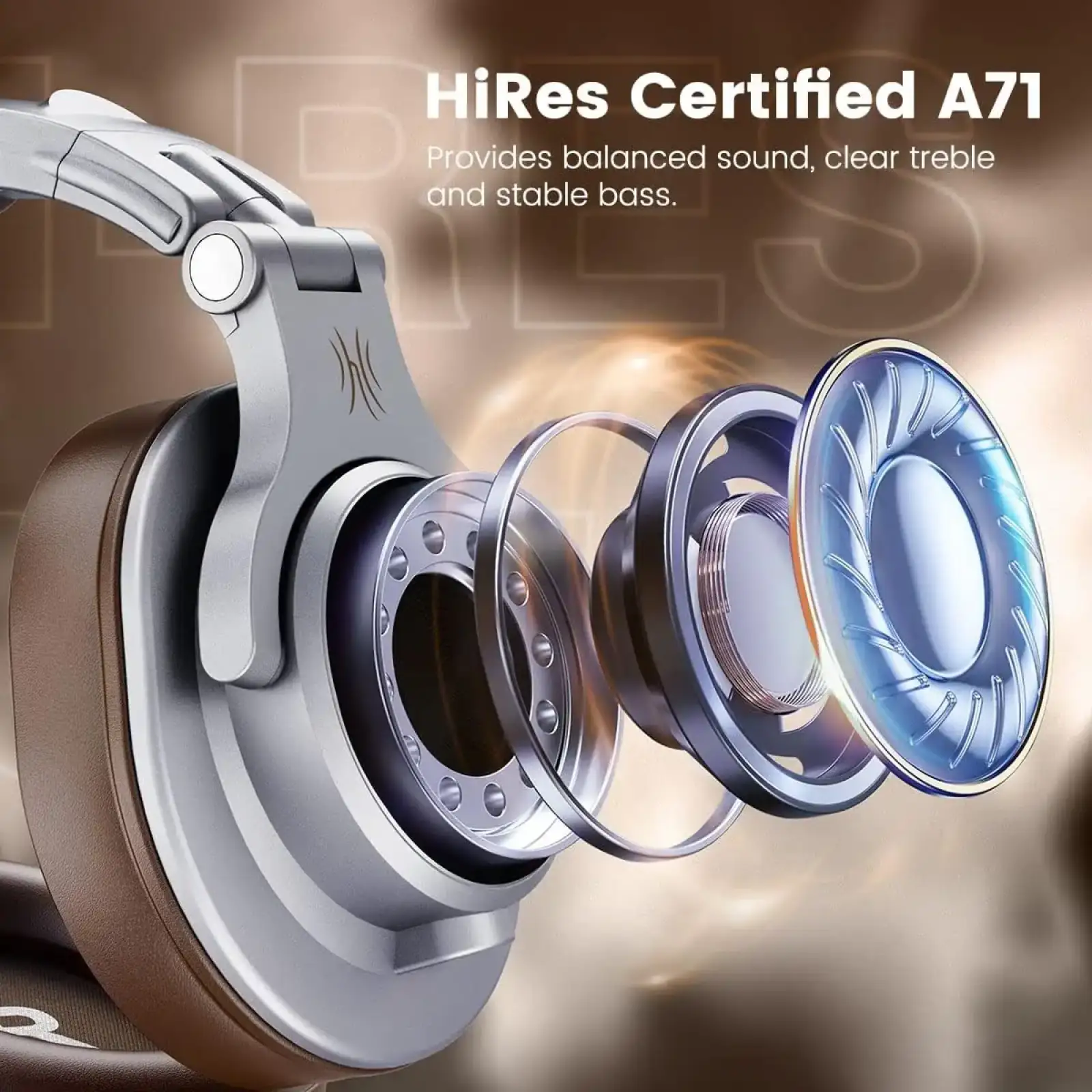 Гарнитура OneOdio A71 Silver Brown (A71 Silver Brown) UA
