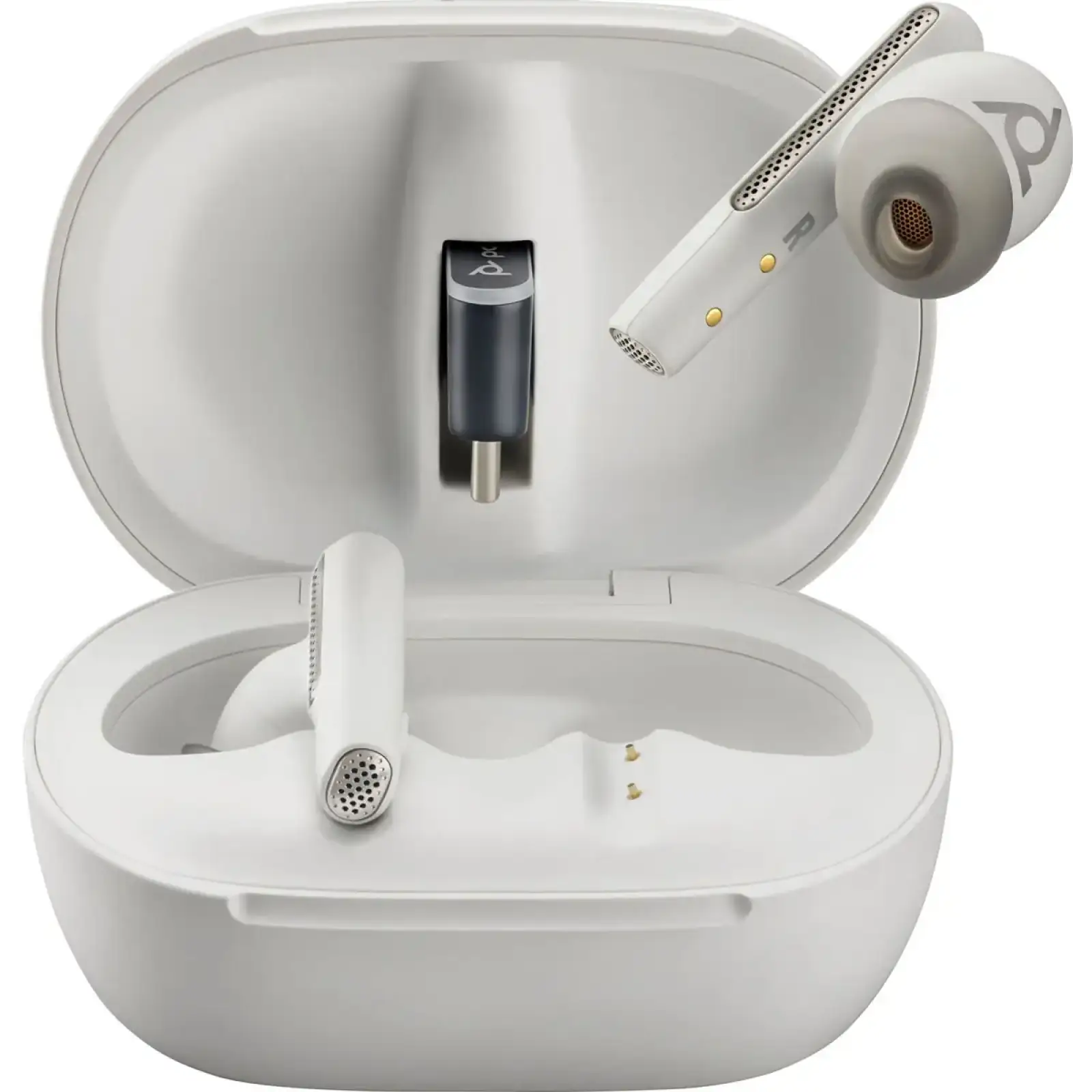 Навушники TWS Poly Voyager Free 60+ Earbuds + BT700C + TSCHC White (7Y8G6AA) UA