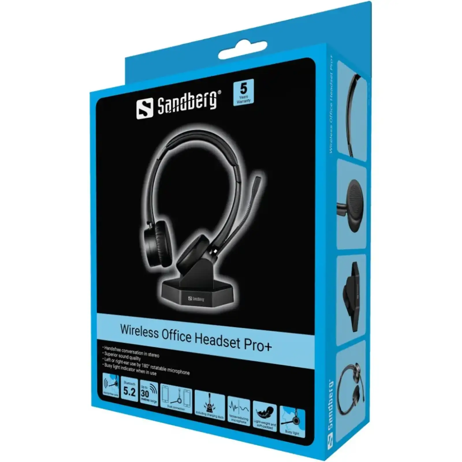 Гарнітура Sandberg Wireless Office Headset Pro+ Black (126-18) UA