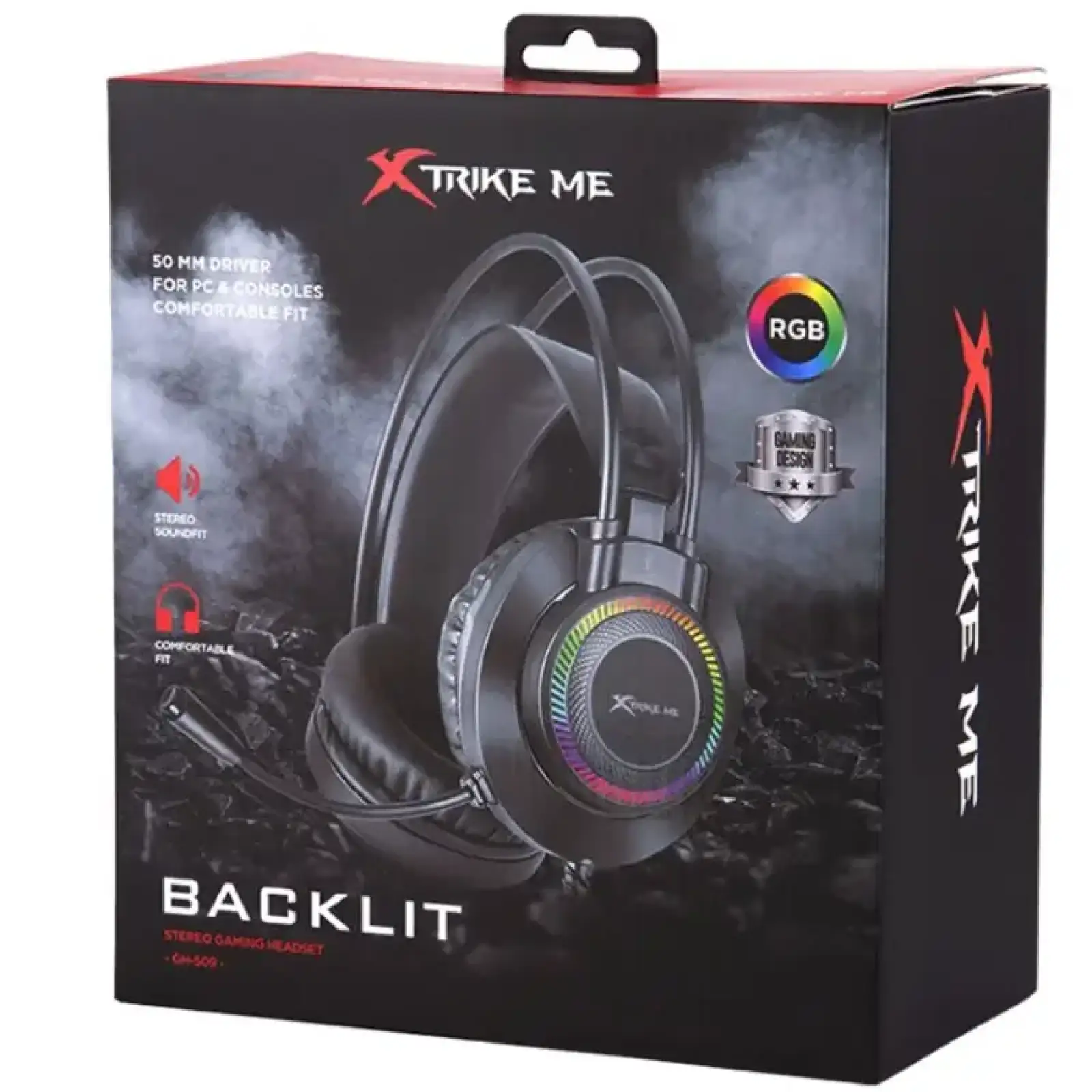 Ігрова гарнітура XTRIKE ME Gaming RGB Backlight GH-509 Black UA