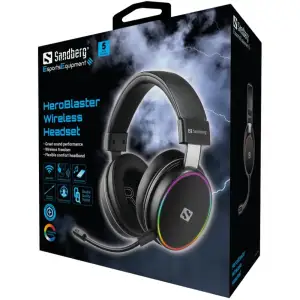 Ігрова гарнітура Sandberg HeroBlaster Bluetooth Led Headset Black (126-42) UA