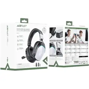 Гарнітура ігрова Acefast H11, Bluetooth+3,5мм White (6974316285601) UA