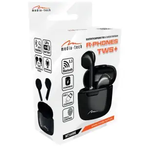 Навушники TWS Media-Tech R-PHONES, BT 5.3, Black (MT3608K) UA