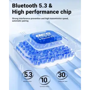Навушники TWS Acefast T9 glacier blue (6974316282525) UA