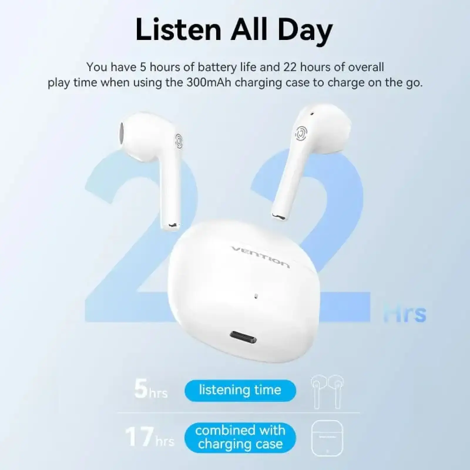 Навушники TWS Vention Elf Earbuds E02 White (NBGW0) UA