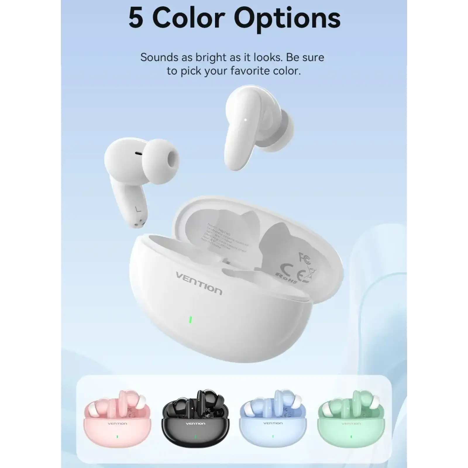 Навушники TWS Vention Elf Earbuds E01 Blue (NBFS0) UA