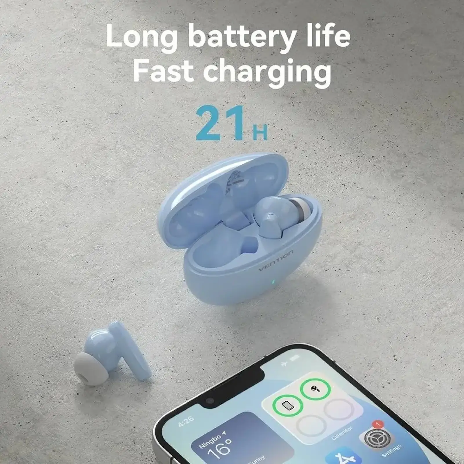 Навушники TWS Vention Elf Earbuds E01 Blue (NBFS0) UA
