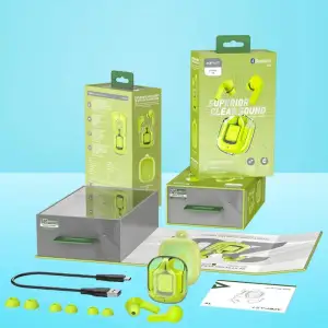 Навушники TWS Acefast T6 youth green (6974316281573) UA